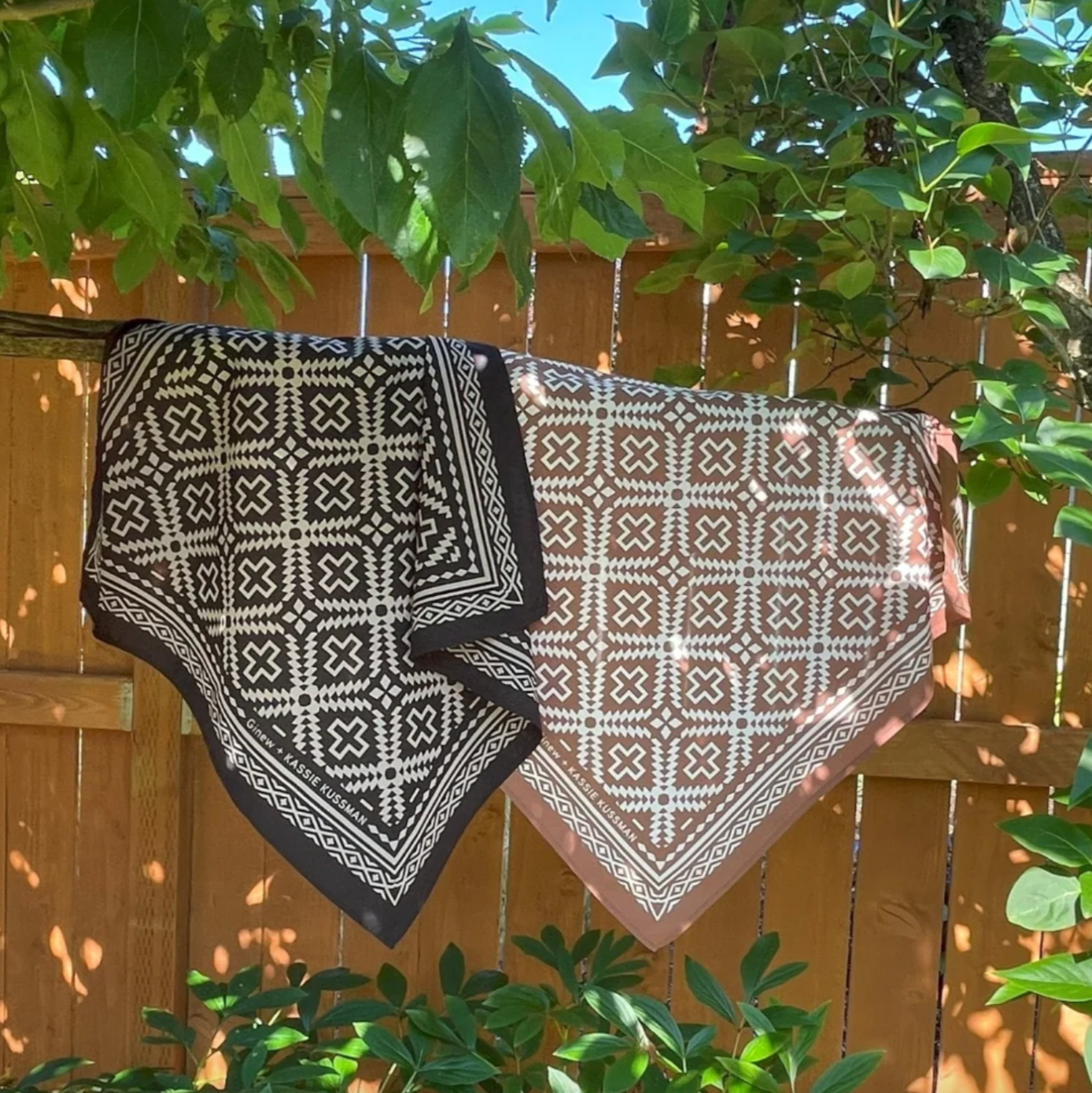 Ginew + Kassie Kussman Star On the Mountain Bandana Black