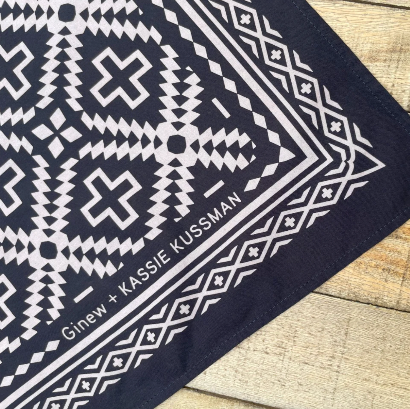 Ginew + Kassie Kussman Star On the Mountain Bandana Black