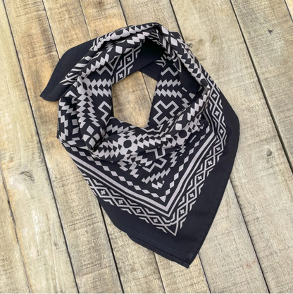 Ginew + Kassie Kussman Star On the Mountain Bandana Black
