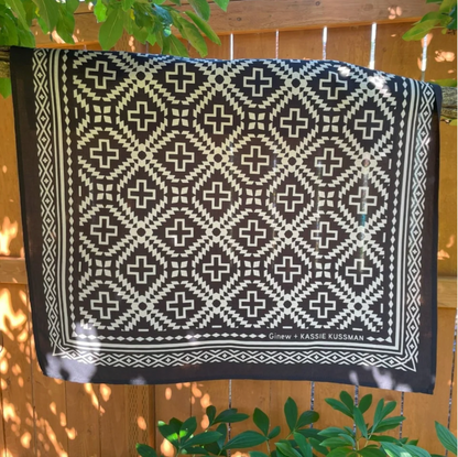 Ginew + Kassie Kussman Star On the Mountain Bandana Black