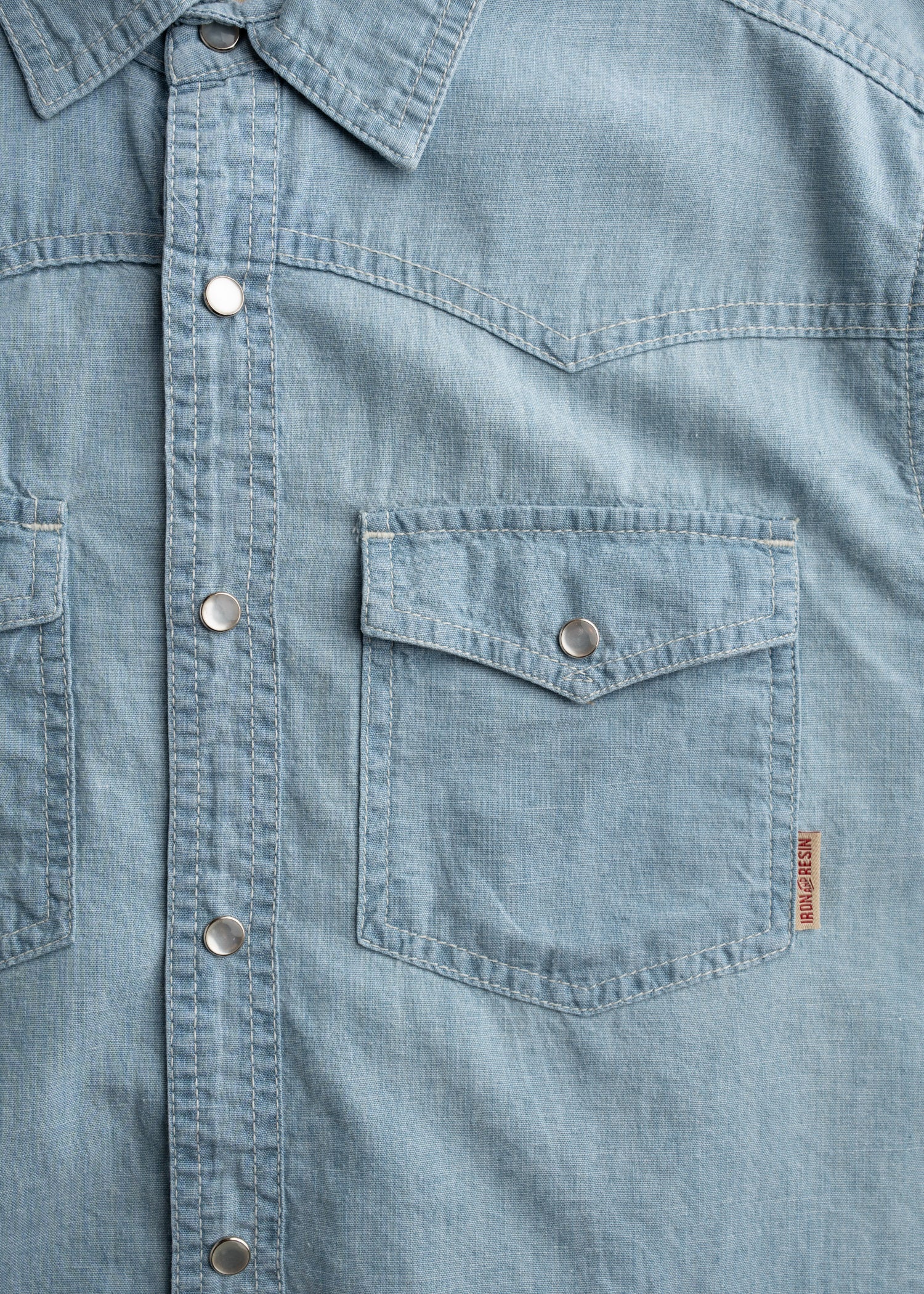 Iron And Resin Badwater Short Sleeved Shirt Blue