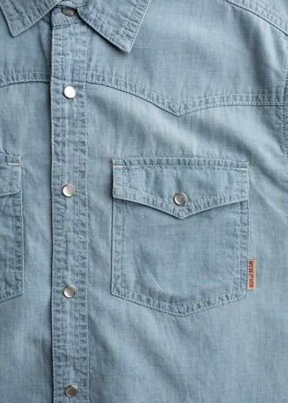 Iron And Resin Badwater Short sleeved Shirt Blue