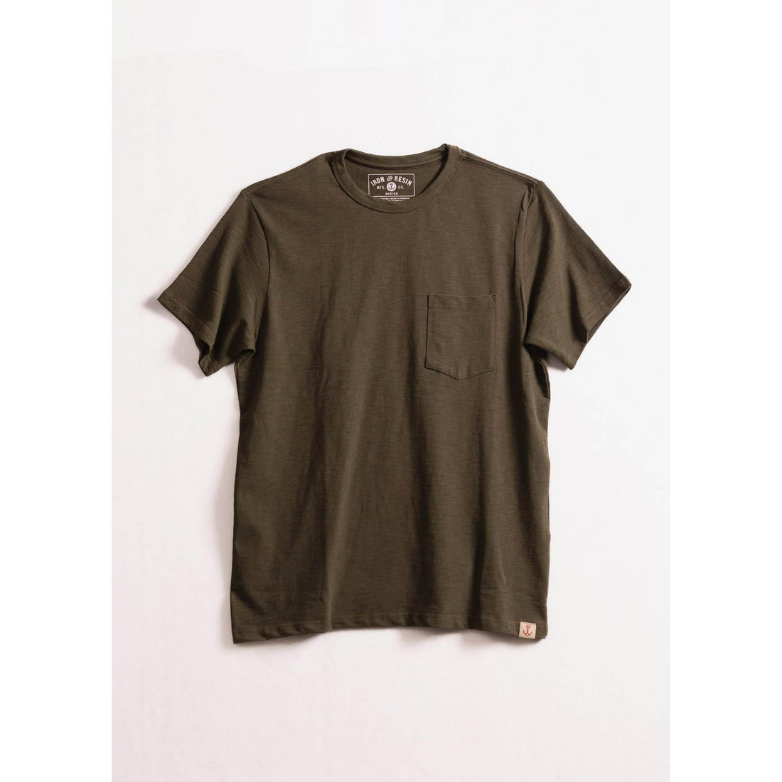 Iron And Resin Bird Pocket Tee Forest