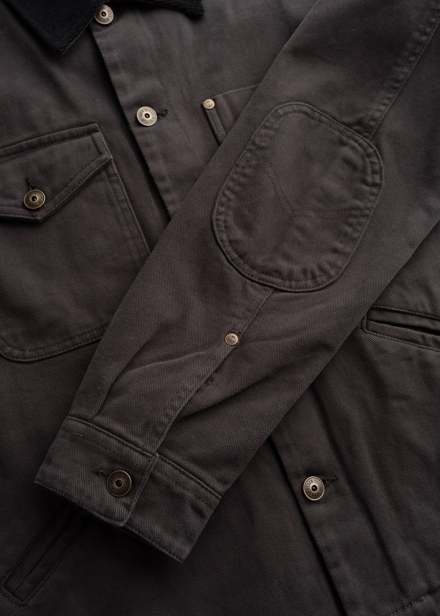 Iron And Resin Bronson Bull Denim Jacket Charcoal