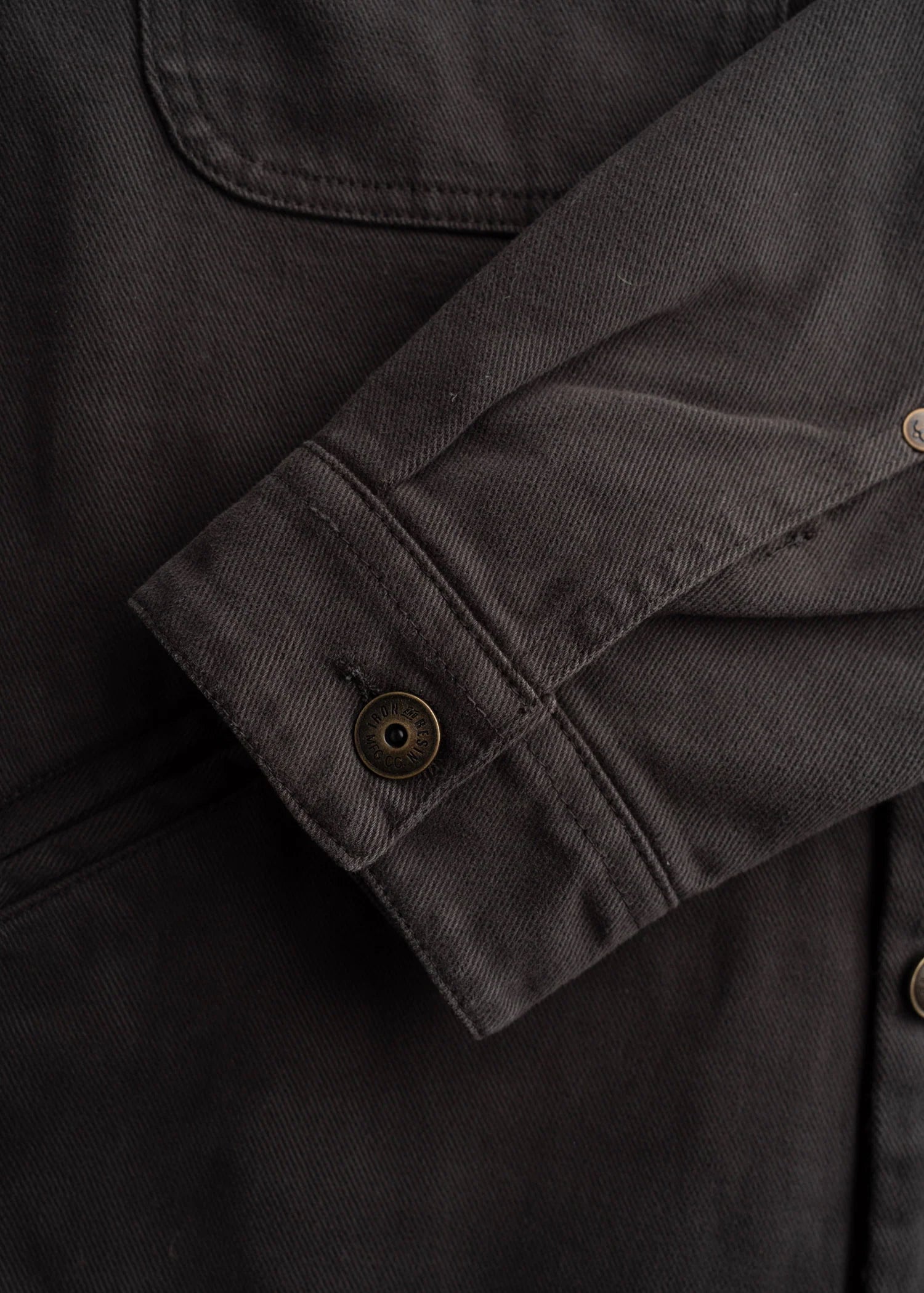 Iron And Resin Bronson Bull Denim Jacket Charcoal