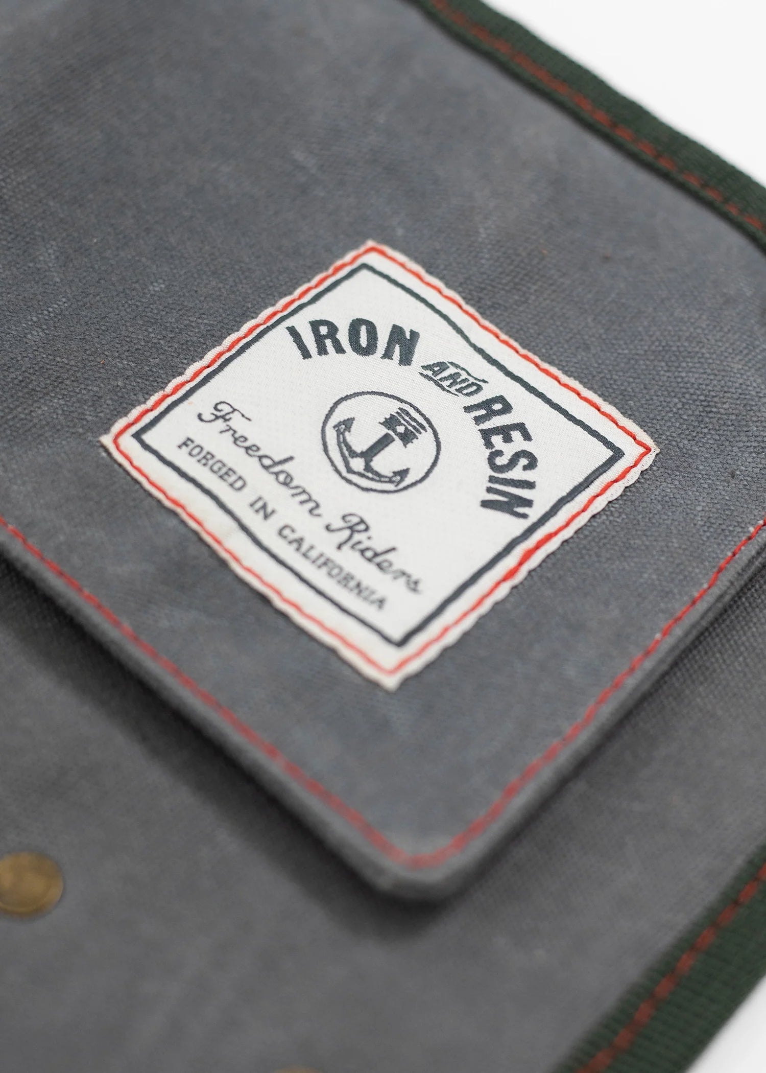 Iron And Resin Canvas Tool Roll Beige/Grey