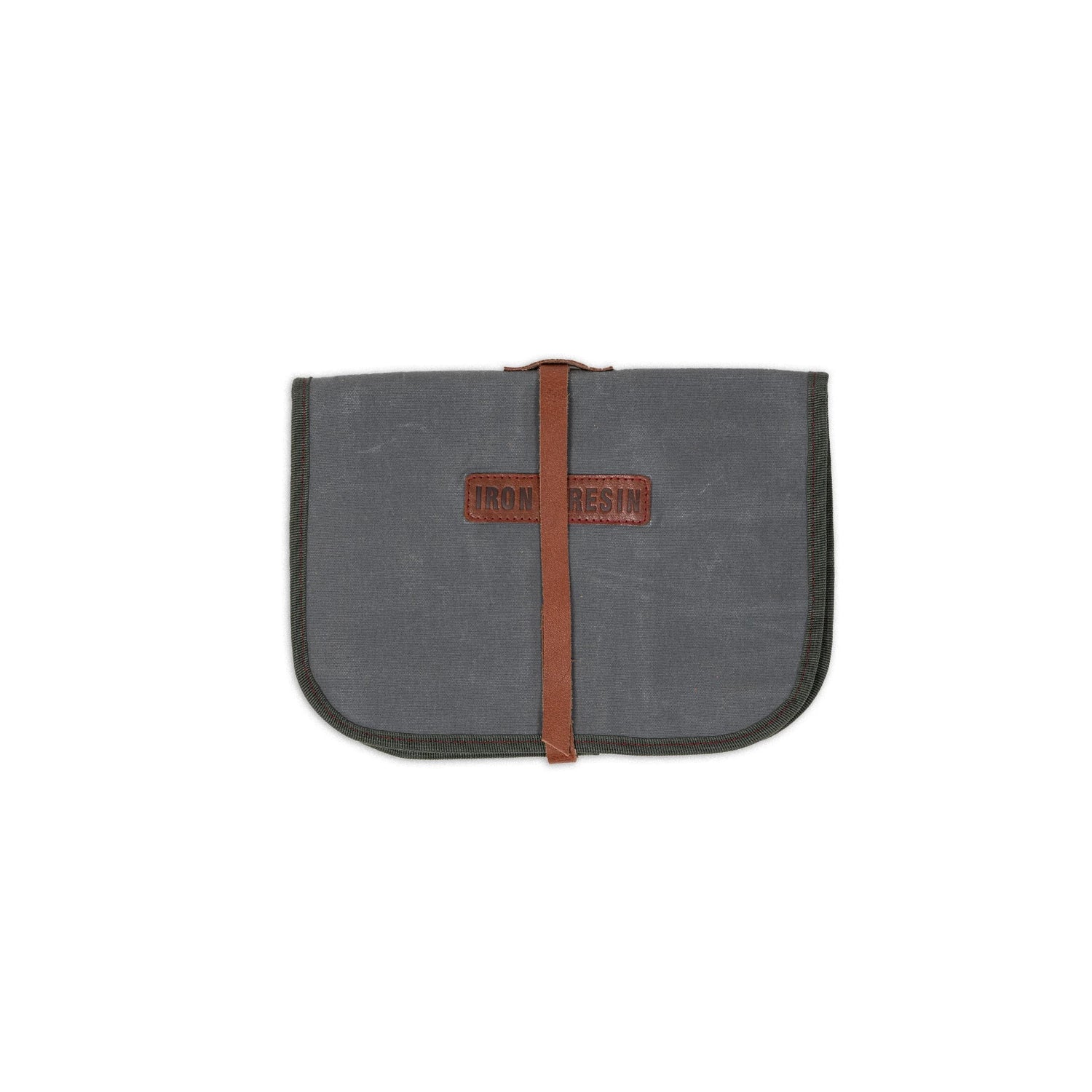 Iron And Resin Canvas Tool Roll Grey
