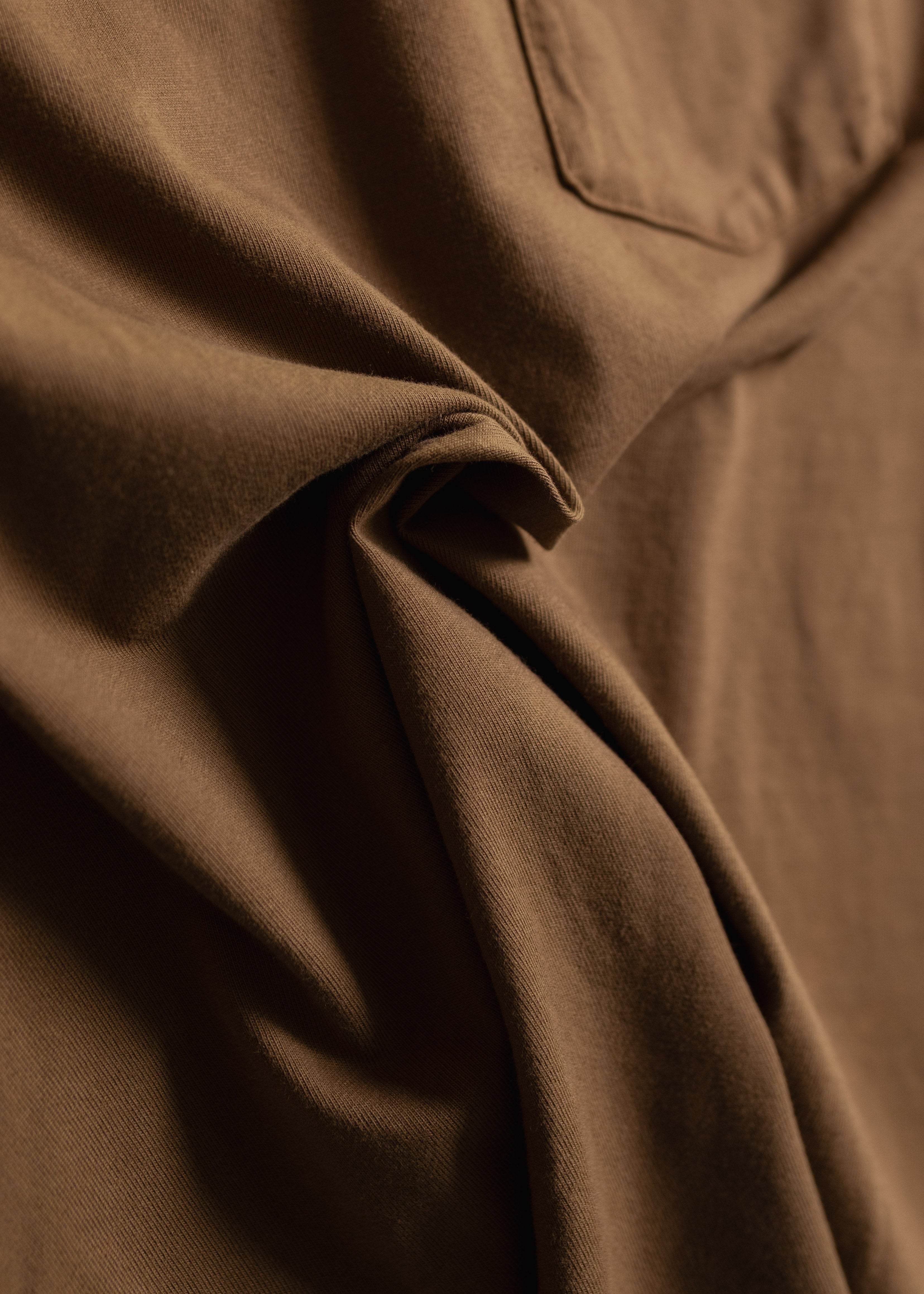 Iron And Resin Faded Pocket Tee Brown