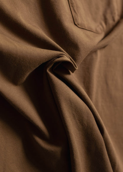 Iron And Resin Faded Pocket Tee Brown