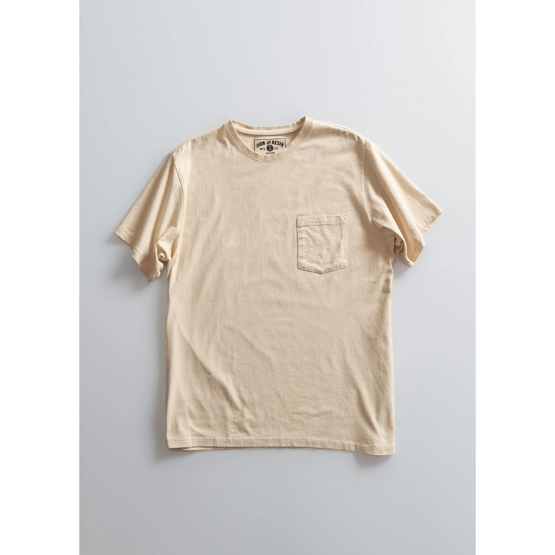 Iron And Resin Faded Pocket Tee Natural