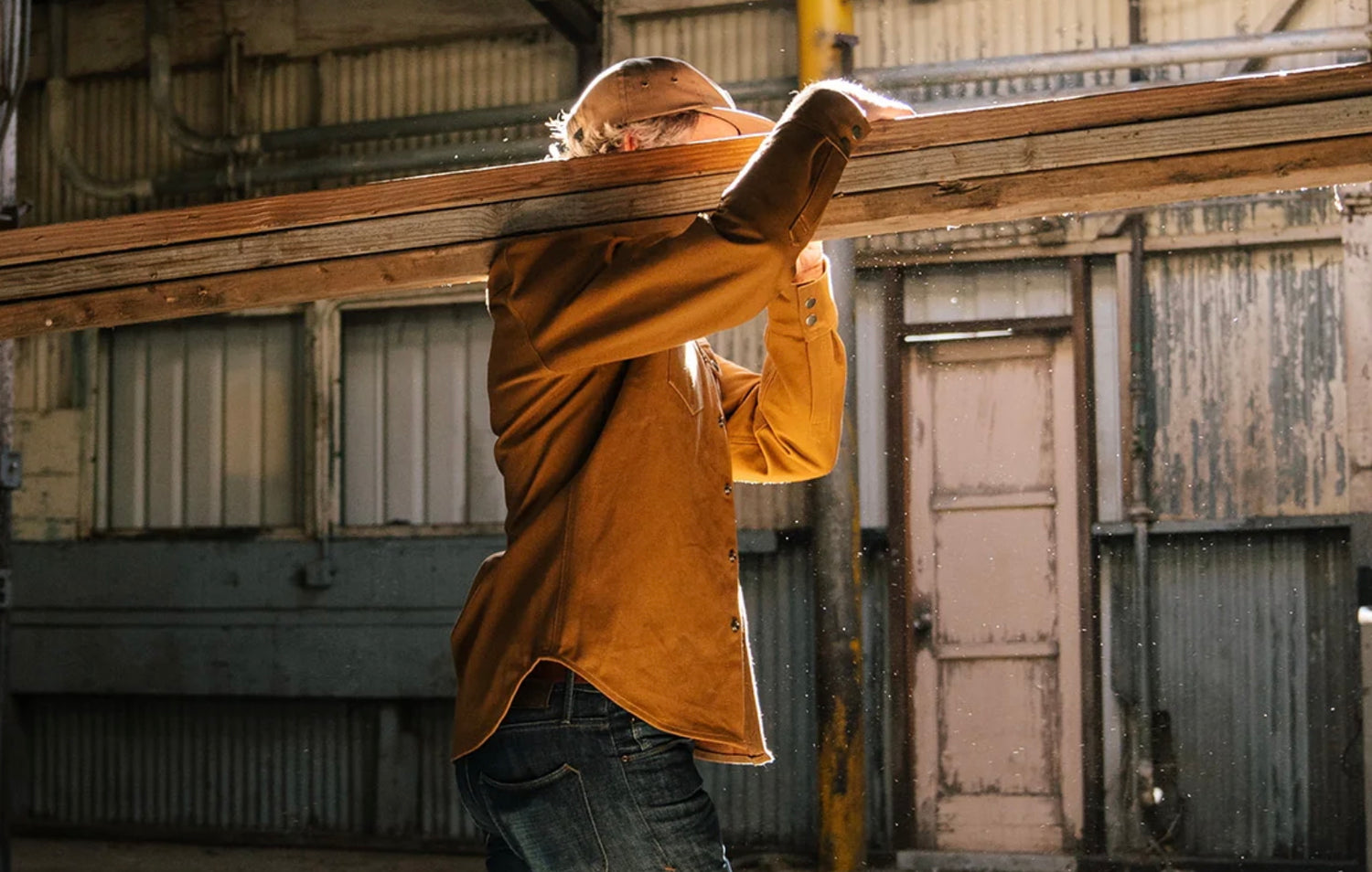 Iron And Resin Fenceline Shirt Field Tan