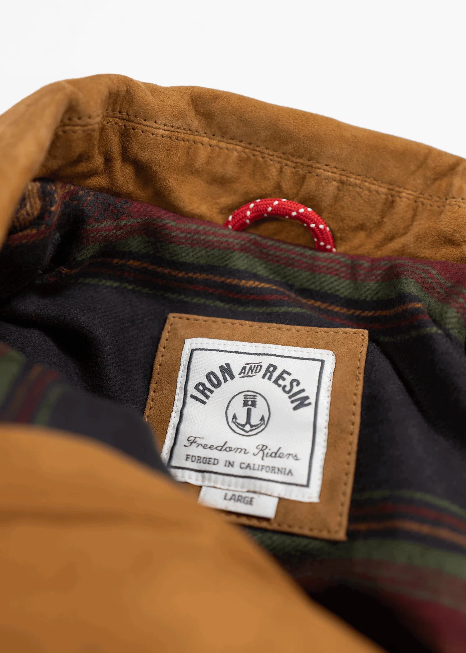 Iron And Resin Ojai Goat Suede Jacket Cognac