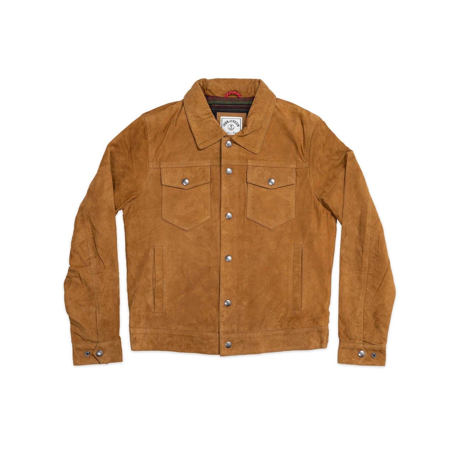 Iron And Resin Ojai Goat Suede Jacket Cognac