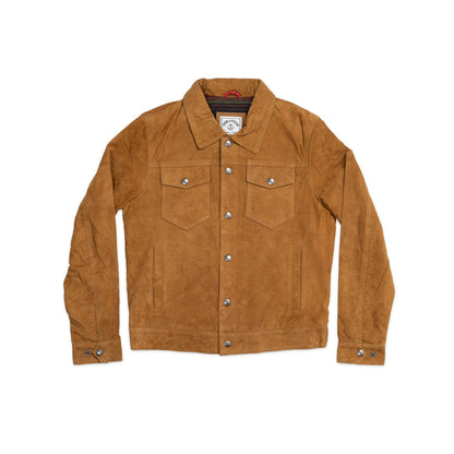 Iron And Resin Ojai Goat Suede Jacket Cognac