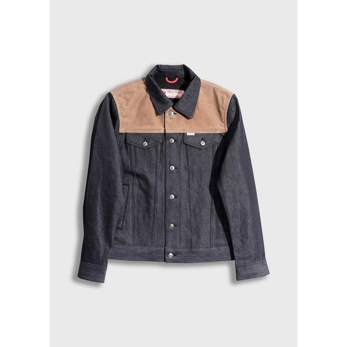 Casual Rider Jacket Waxed jacket Iron And Resin Rambler Denim Jacket Indigo/Brown – The ...