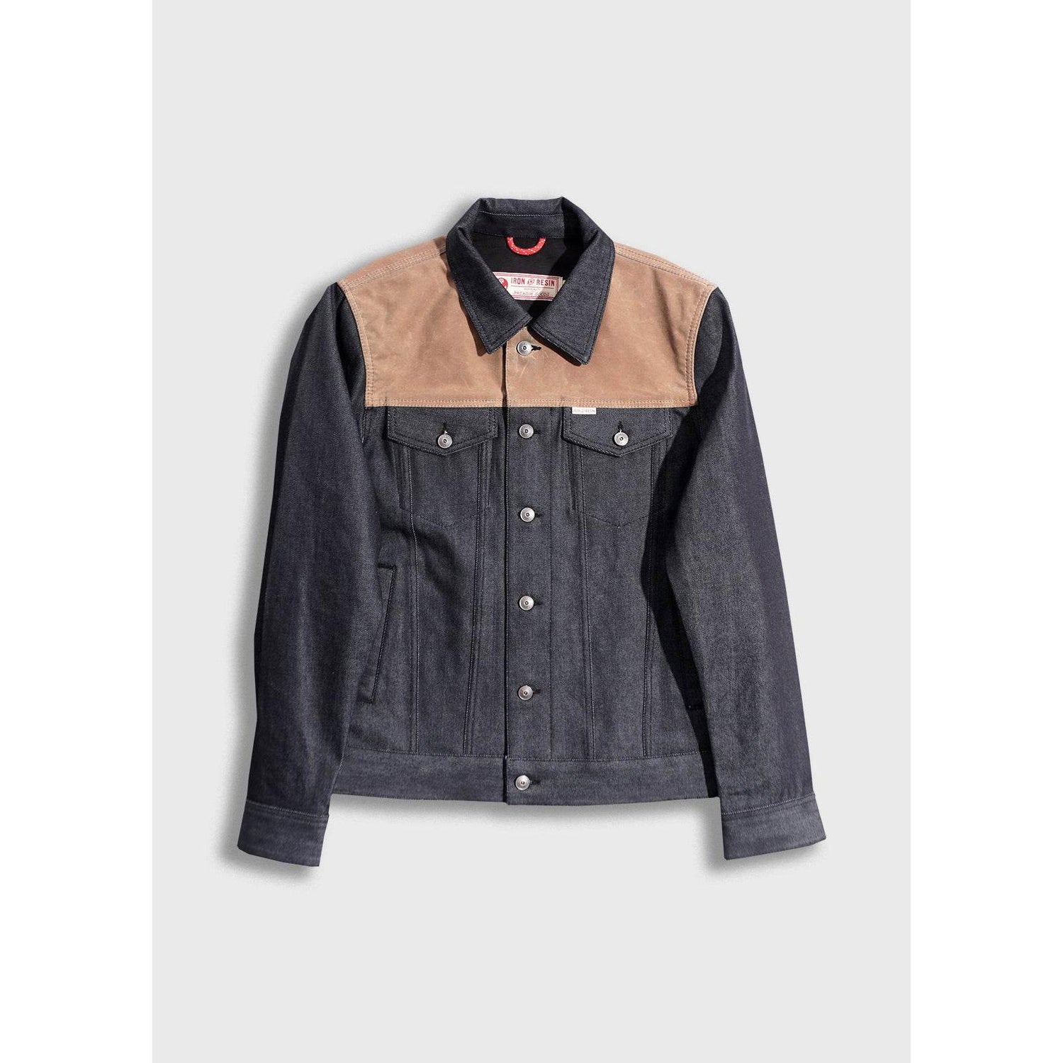 Iron And Resin Rambler Denim Jacket Indigo/Brown