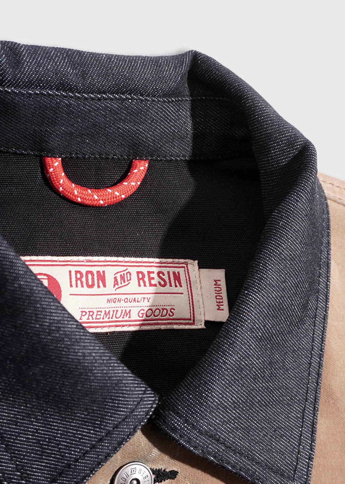 Casual Rider Jacket Waxed jacket Iron And Resin Rambler Denim Jacket Indigo/Brown – The ...
