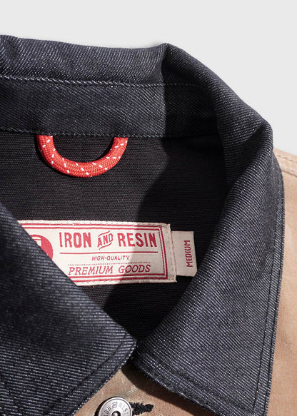 Iron And Resin Rambler Denim Jacket Indigo/Brown