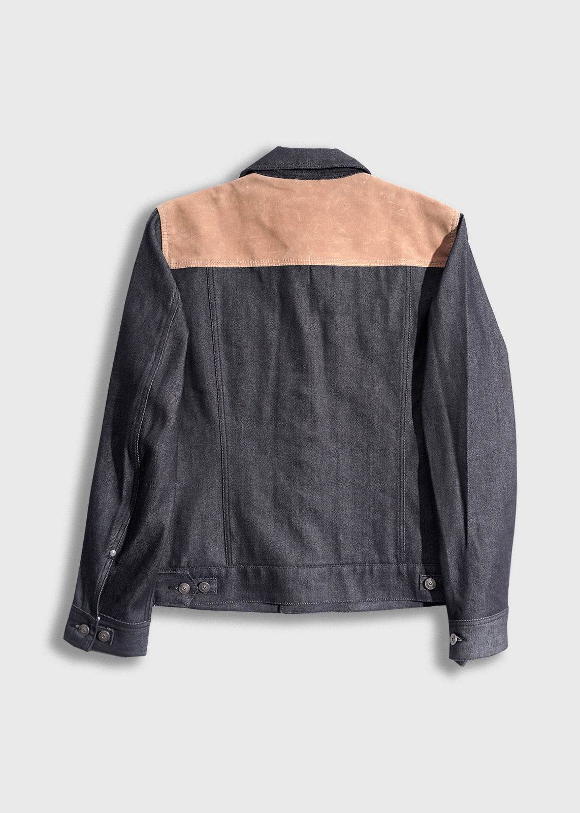 Casual Rider Jacket Waxed jacket Iron And Resin Rambler Denim Jacket Indigo/Brown – The ...