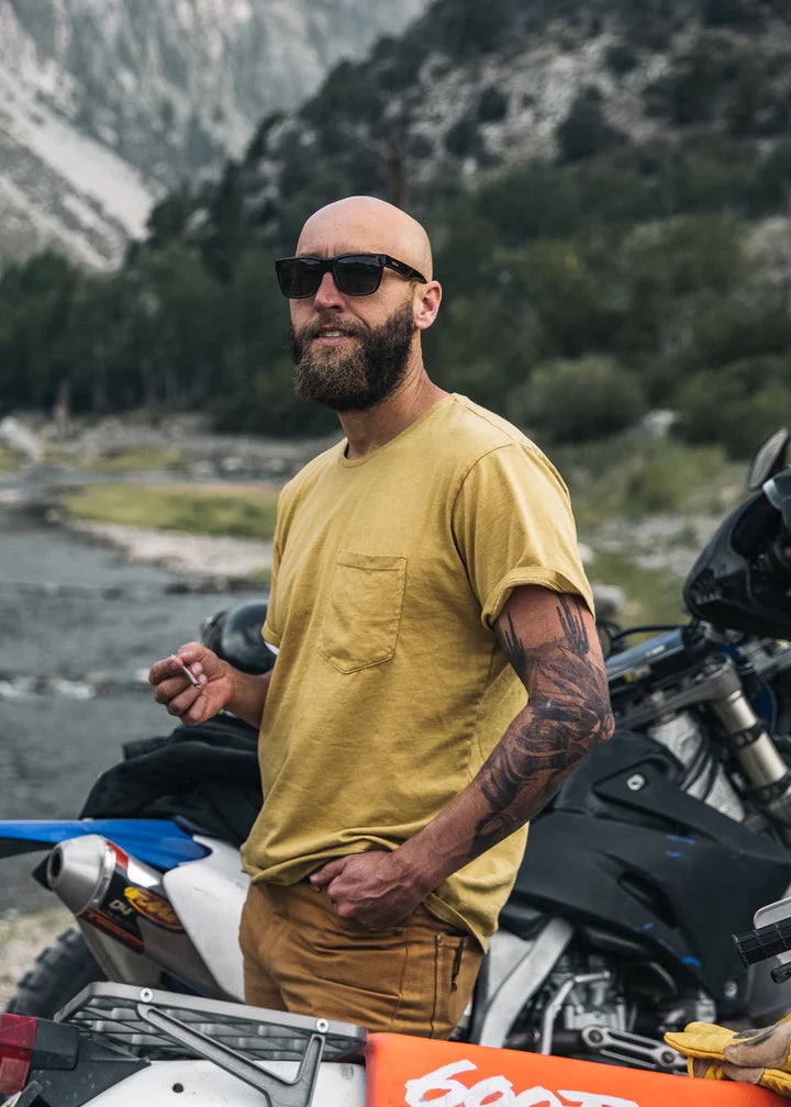 Iron And Resin Stock Pocket Tee Navy