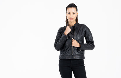 John Doe Adina Women Leather Jacket Black