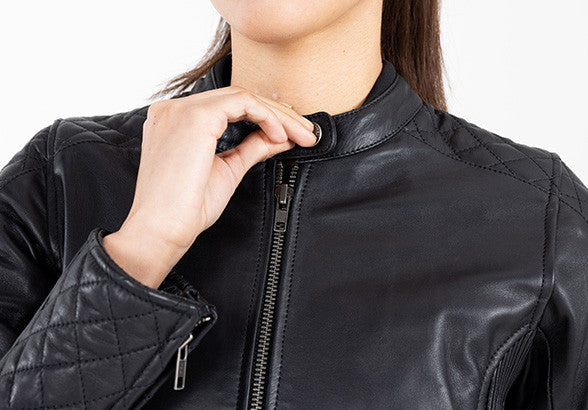John Doe Adina Women Leather Jacket Black