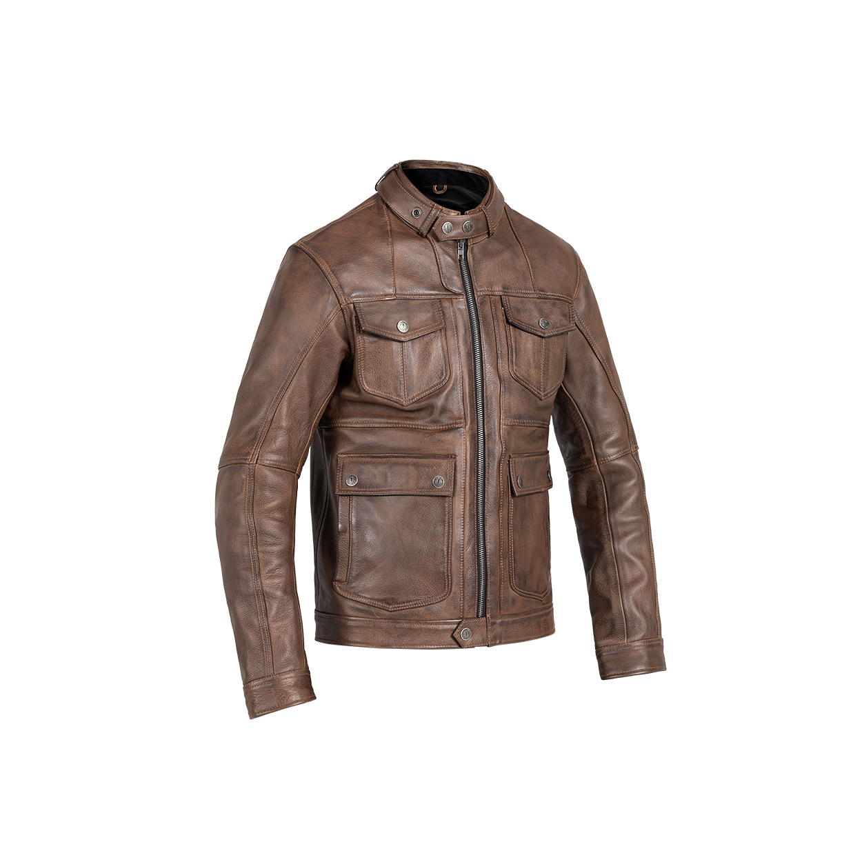 John Doe Drifter Leather Jacket Brown