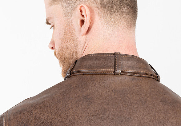 John Doe Drifter Leather Jacket Brown
