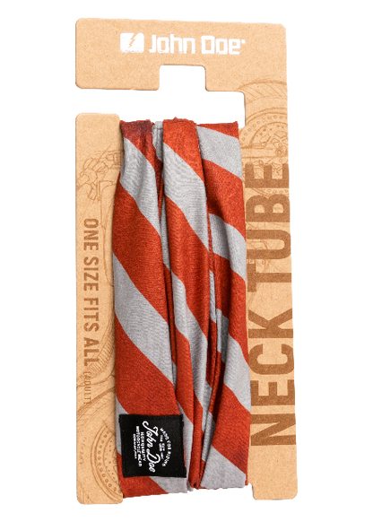 John Doe Stripes Neck Tube Red