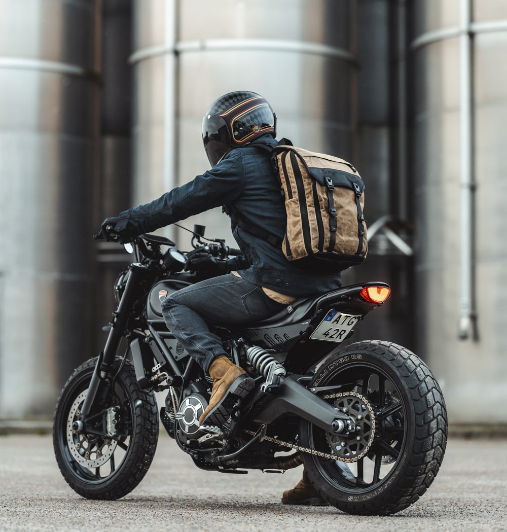 Roland Sands X Kriega Roam 34 Backpack Brown
