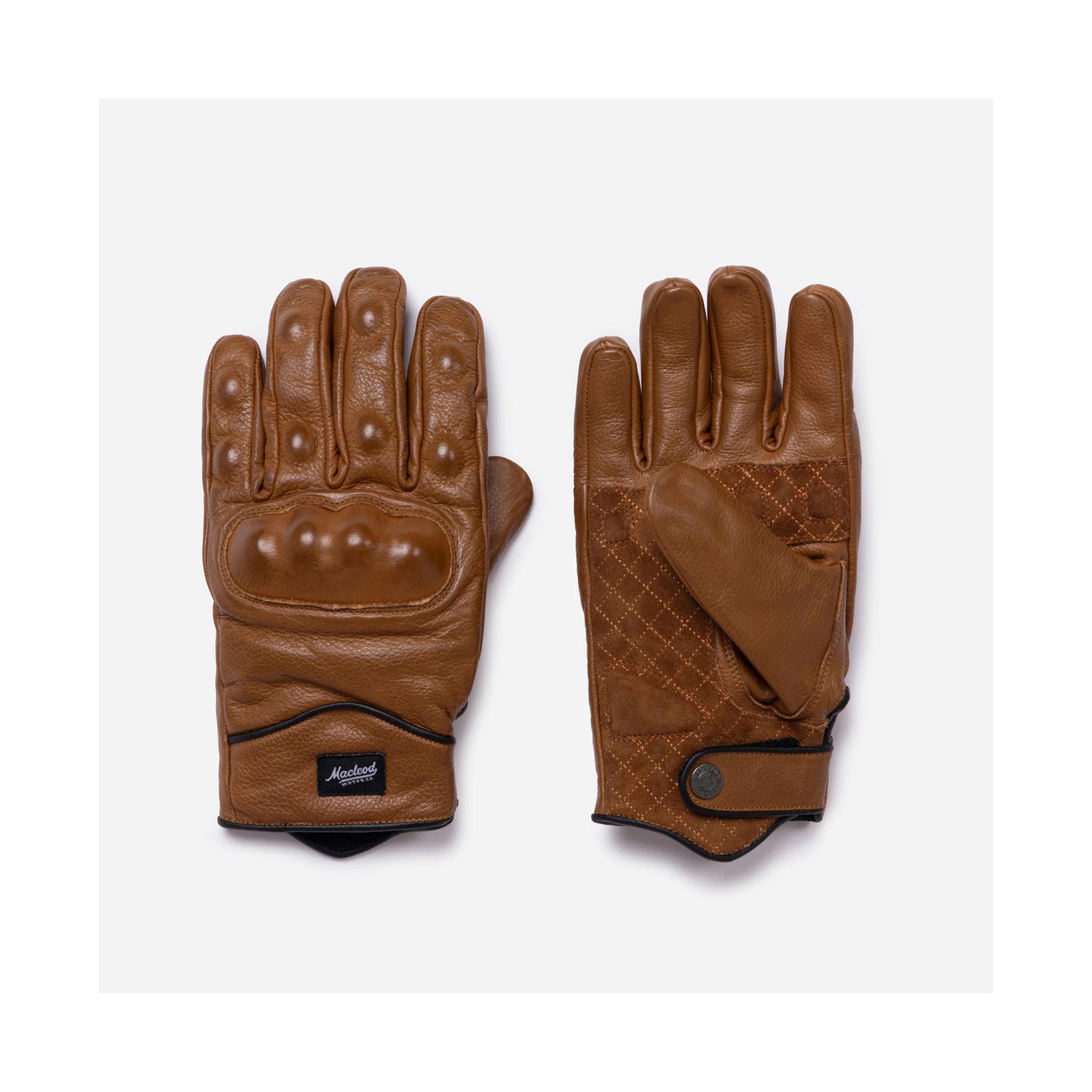 Macleod Rebel Full Protection Gloves Brown