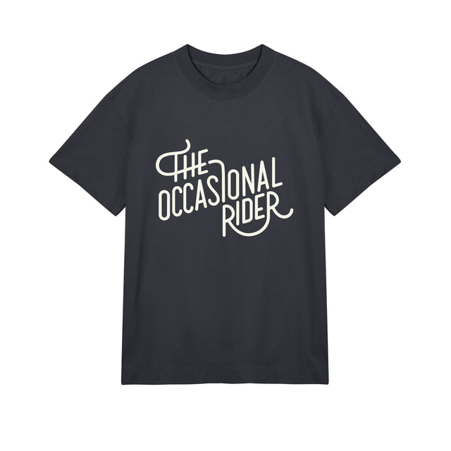 The Occasional Rider Logo Boxy T-shirt Black/Foam