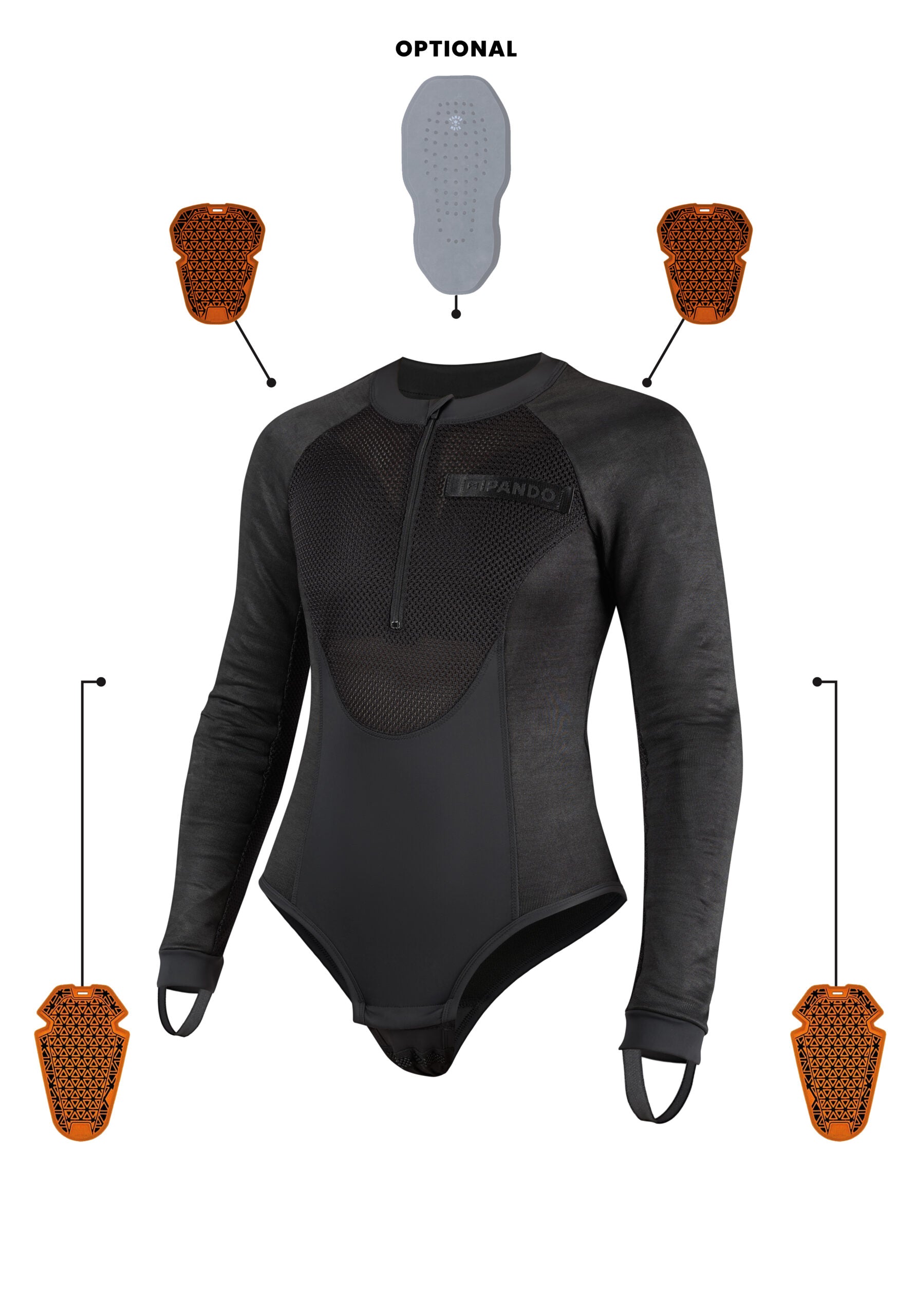 Pando BIA Woman Body Base layer Black