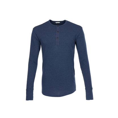 Pike Brothers 1927 Henley Long Sleeve Shirt Indigo Melange