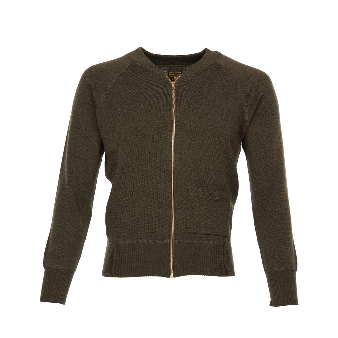 Pike Brothers 1943 C2 Zipped Sweater Olive Drab