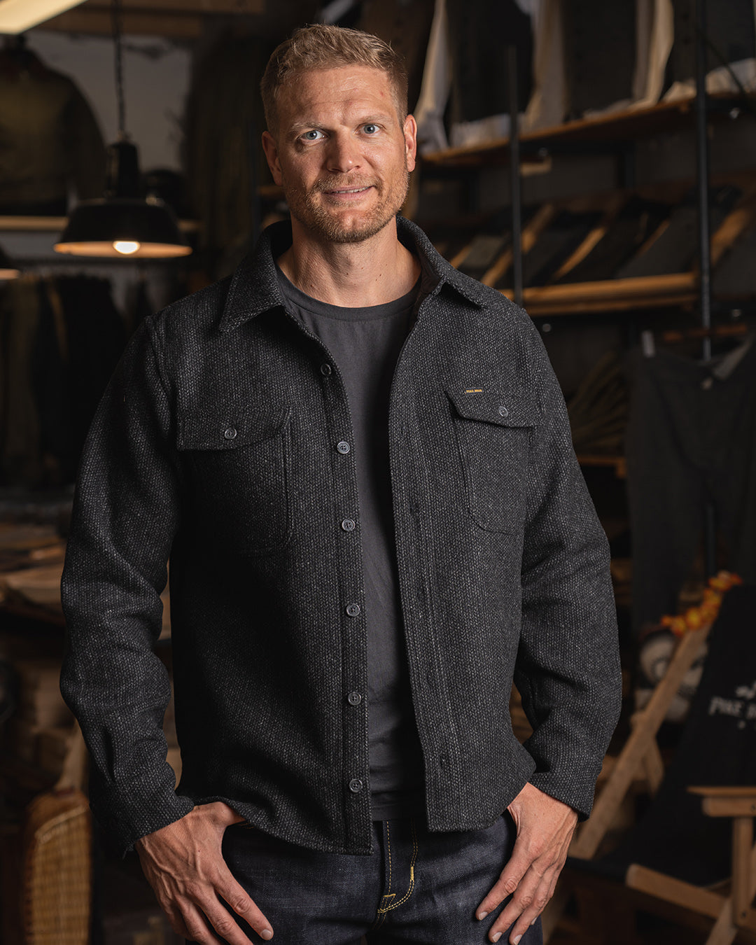 Pike Brothers 1943 CPO Atlanta Shirt Grey