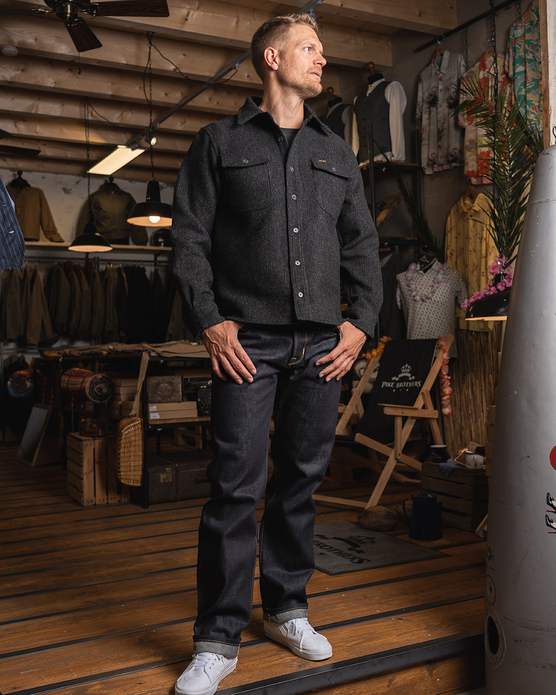 Pike Brothers 1943 CPO Atlanta Shirt Grey