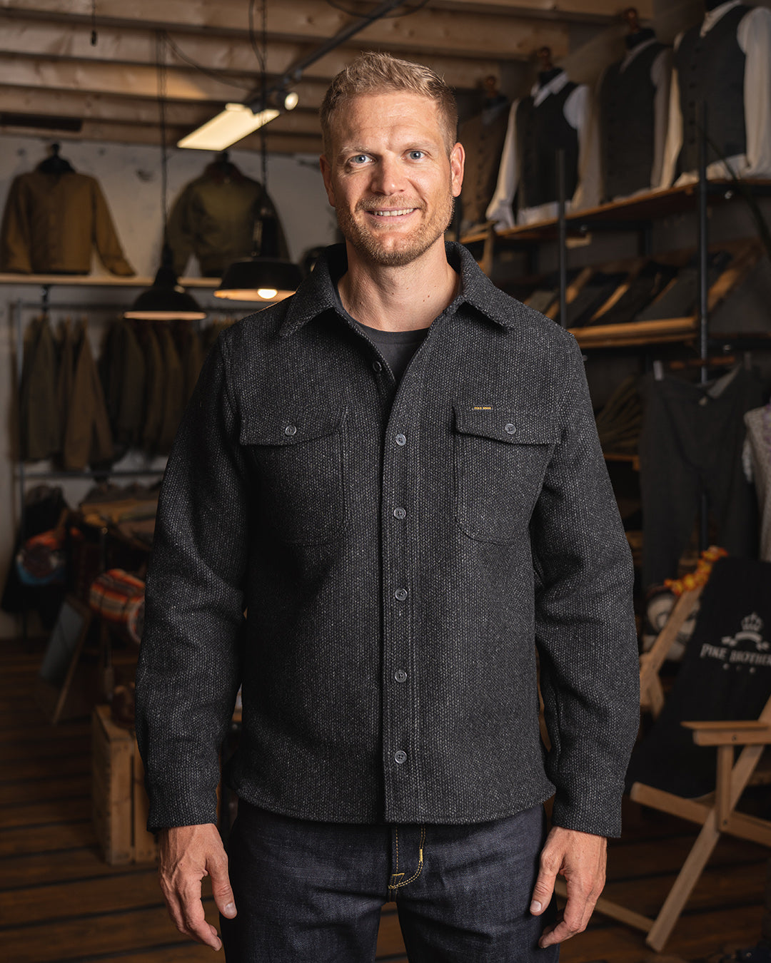 Pike Brothers 1943 CPO Atlanta Shirt Grey