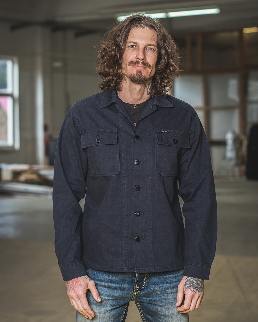 Pike Brothers 1962 OG-107 Shirt Navy