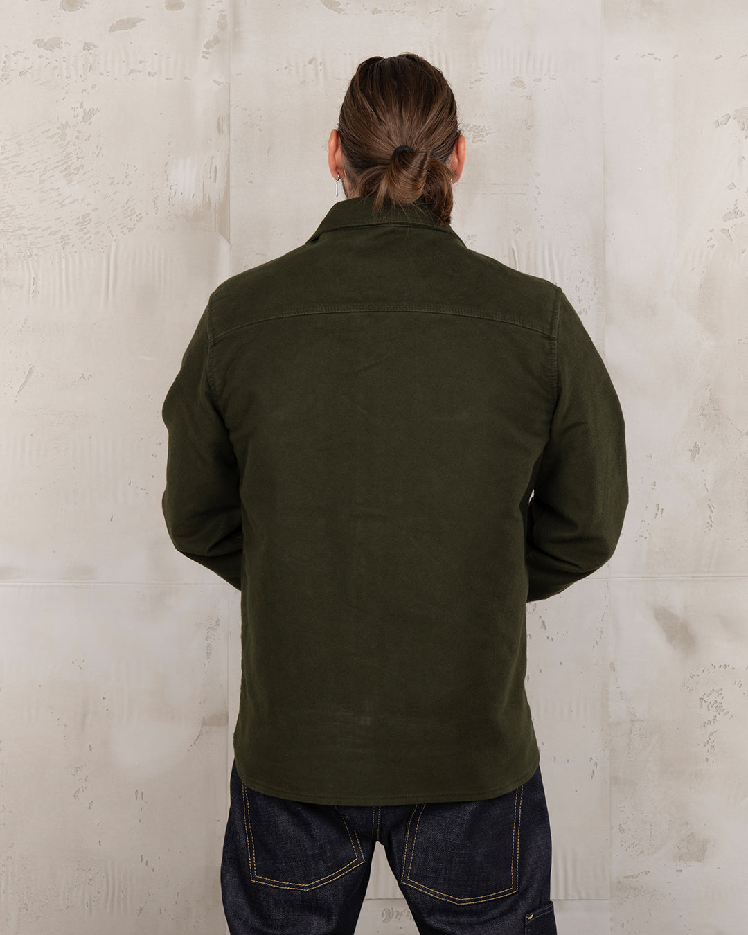 Pike Brothers 1943 CPO Moleskin Shirt Moss Green