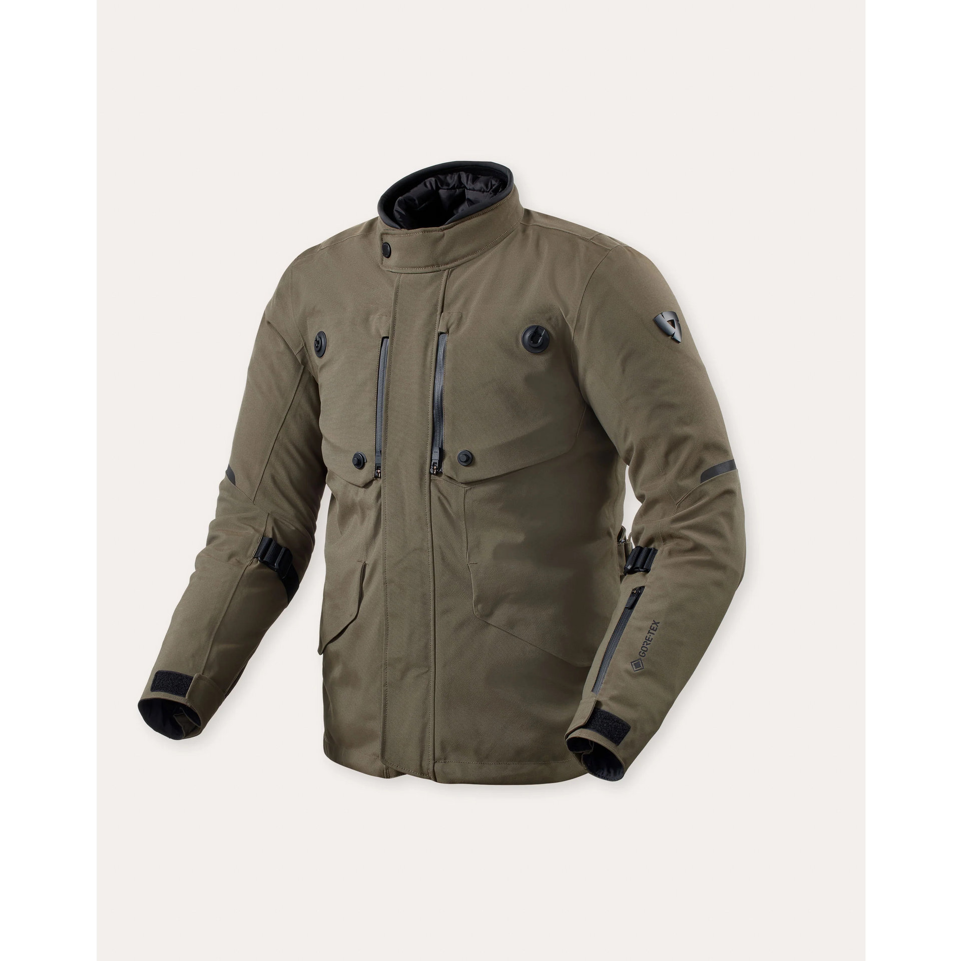 Rev'it Trench 2 GTX Jacket Black/Olive – The Occasional Rider
