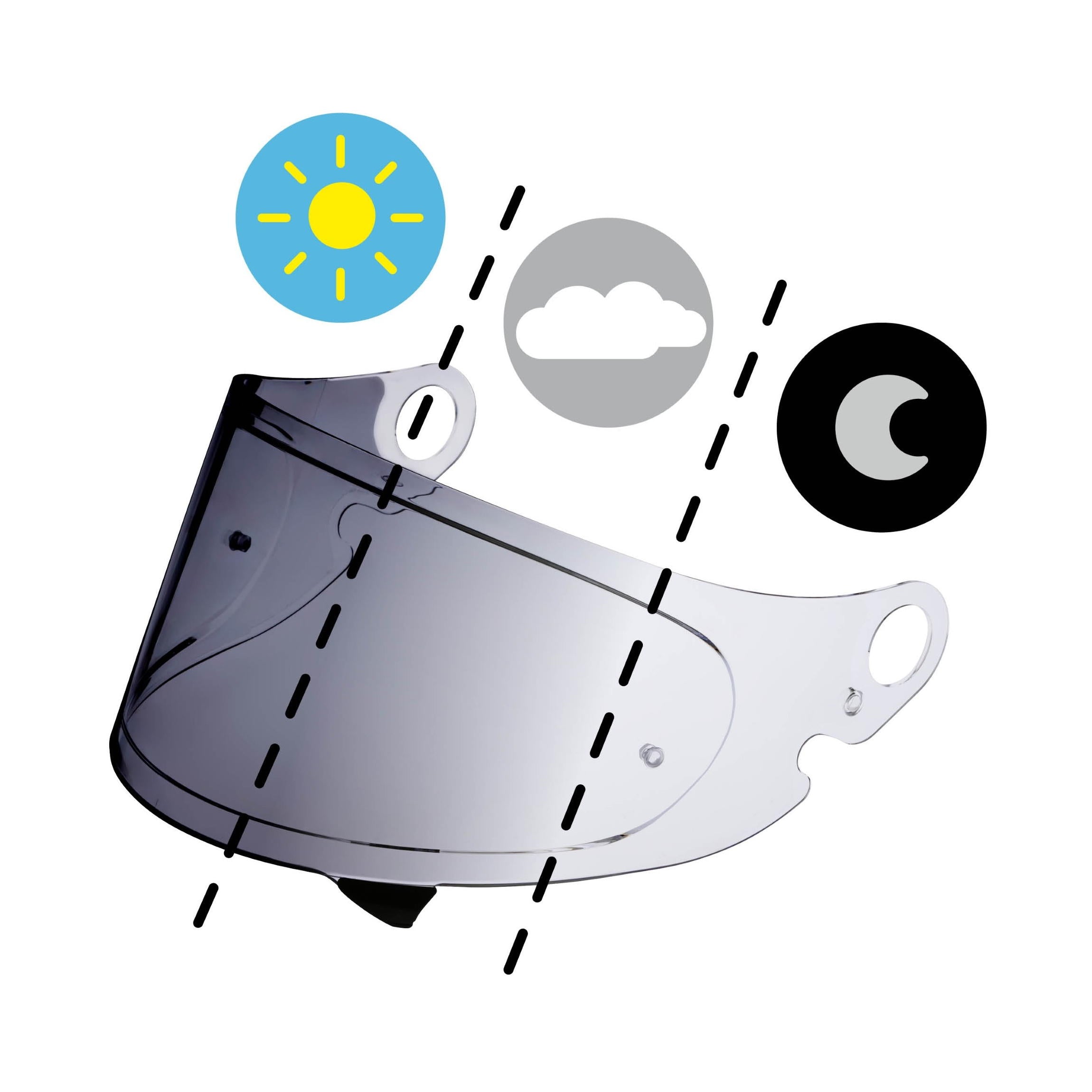 Shoei Glamster Visor Photochromatic