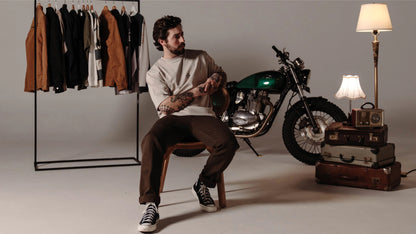 Silk Road Carpenter Motorcycle Pants Brown