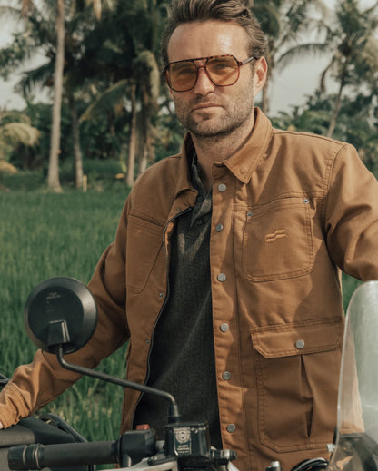 Silk Road Field Motorcycle Jacket Brown