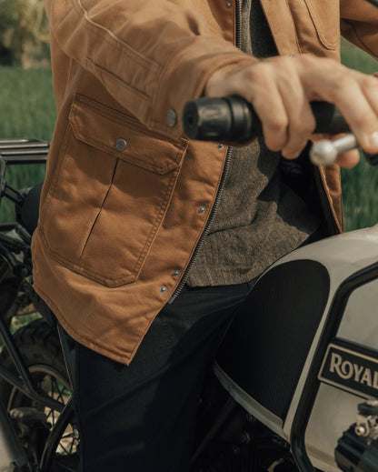 Silk Road Field Motorcycle Jacket Brown
