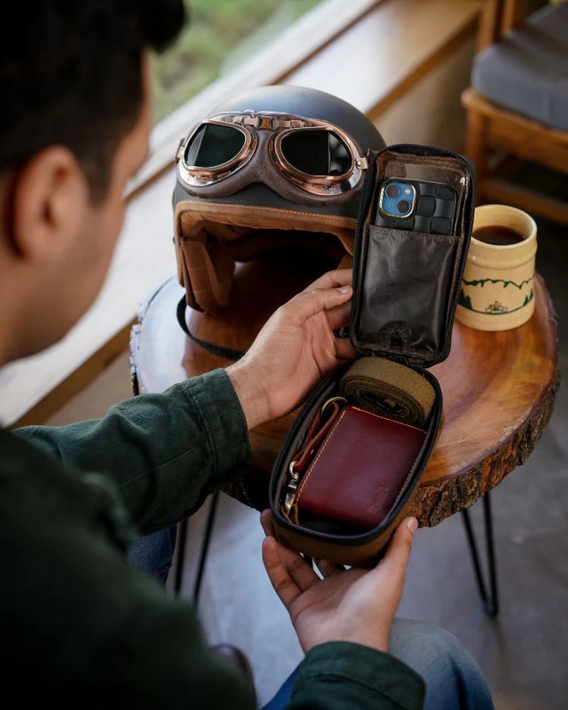 Trip Machine Navigator Bag Brown & Tobacco