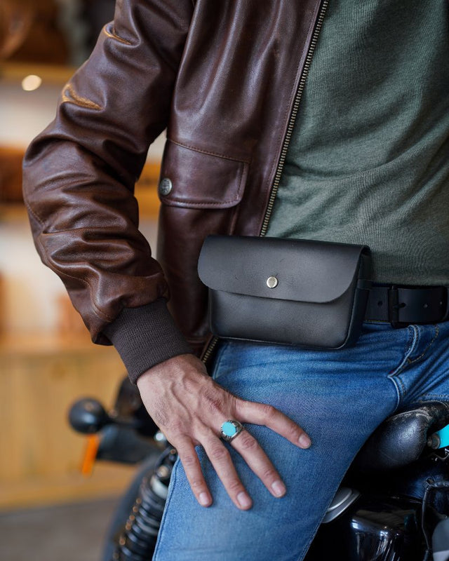 Trip Machine Sidekick Moto Pouch Black