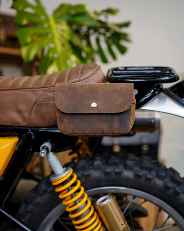 Trip Machine Sidekick Moto Pouch Rich Mocha