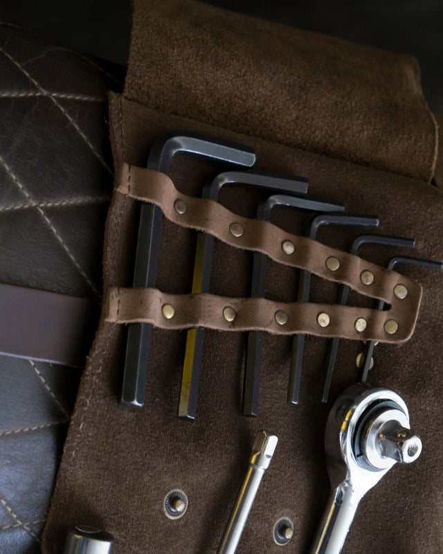 Trip Machine Tool Roll Tobacco Brown