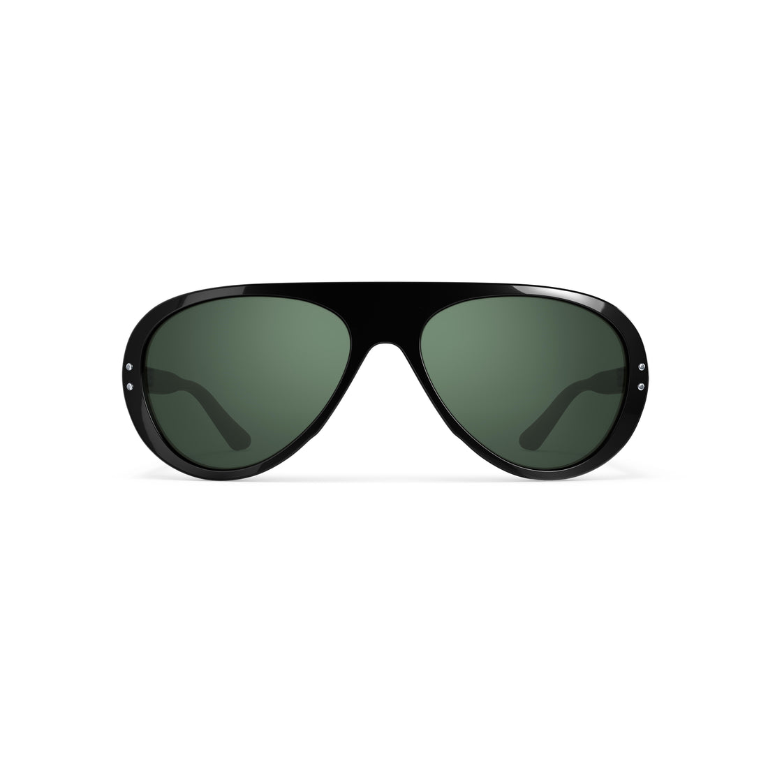 Vallon Moto Aviators Sunglasses Black/Green
